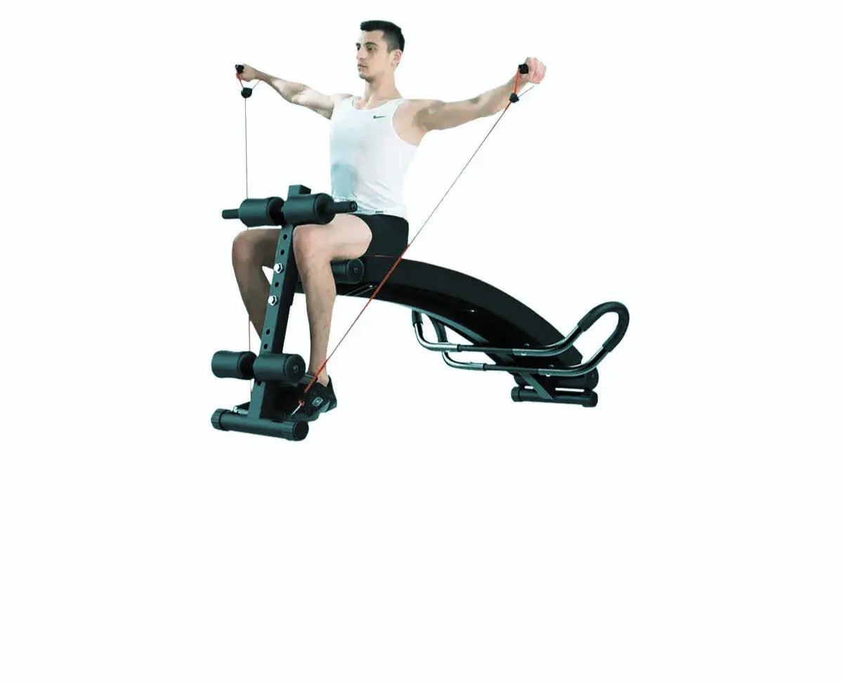 Banc de musculation ajustable avec bandes élastiques welljion™ Power shift fitness