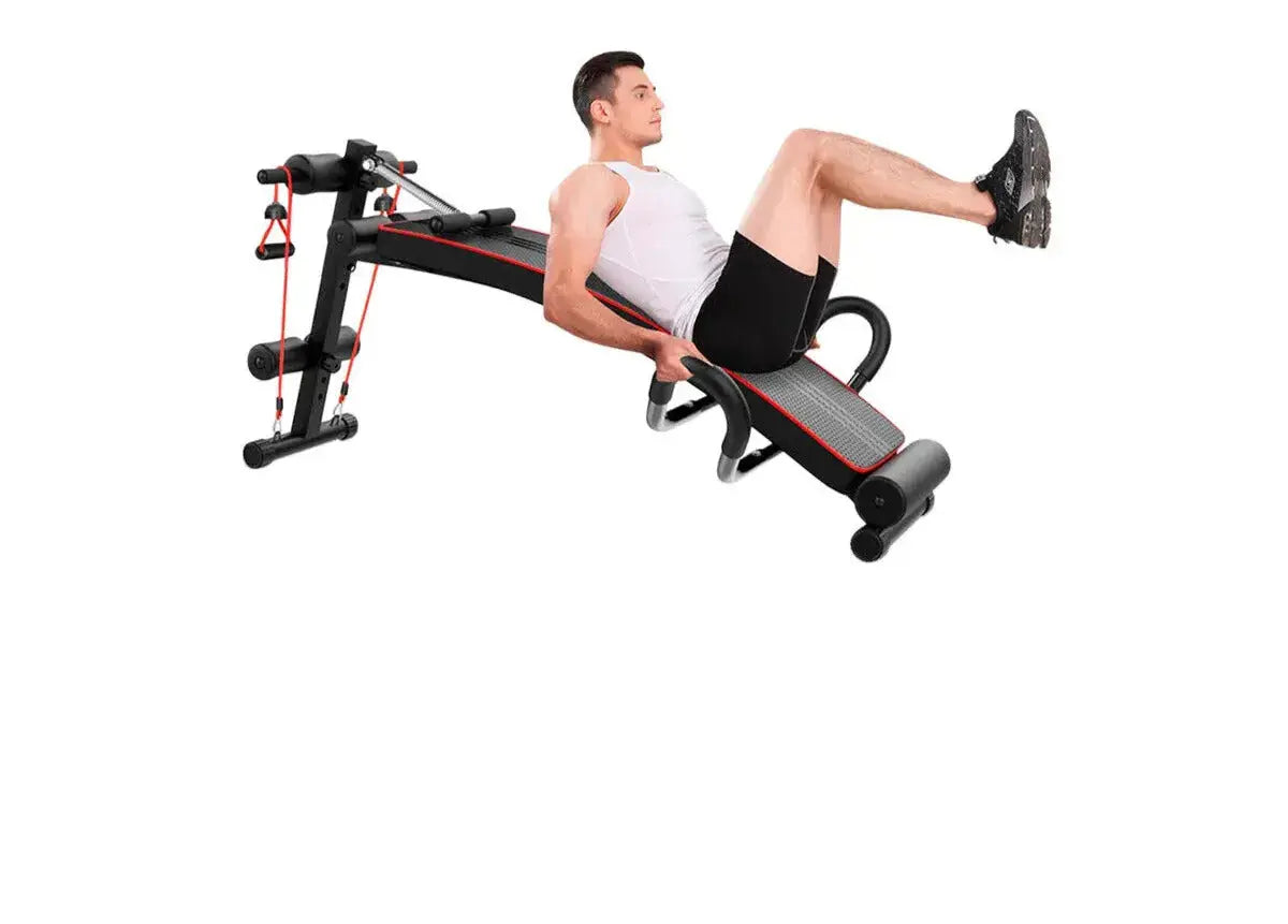 Banc de musculation ajustable avec bandes élastiques welljion™ Power shift fitness