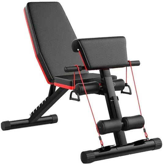 Banc de musculation ajustable avec bandes élastiques powersfit™ - Power shift fitness