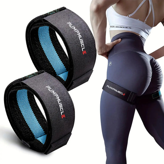 2 bandes réglables PUMPMUSCLE™ de restriction du flux sanguin Power shift fitness