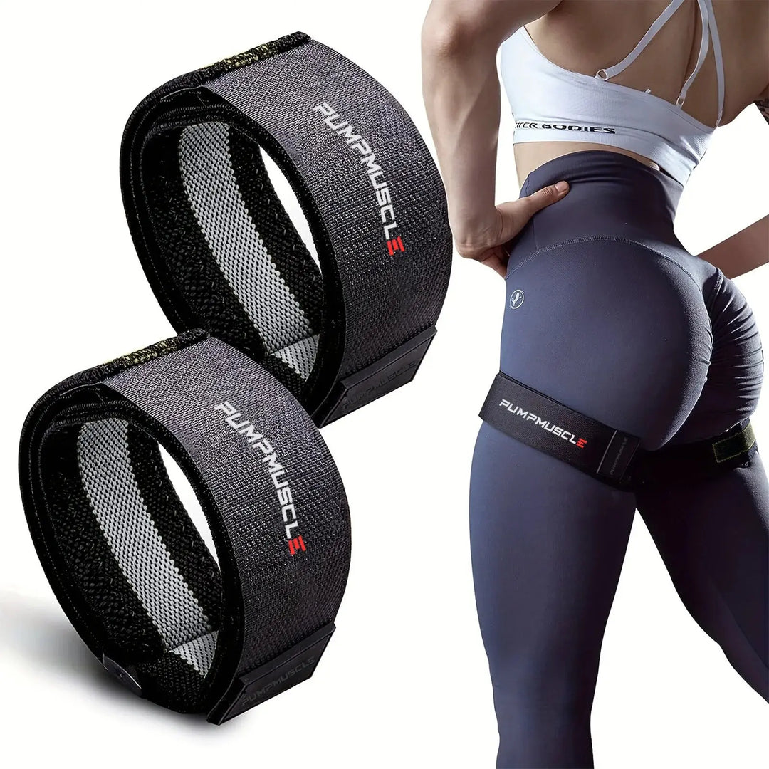 2 bandes réglables PUMPMUSCLE™ de restriction du flux sanguin Power shift fitness