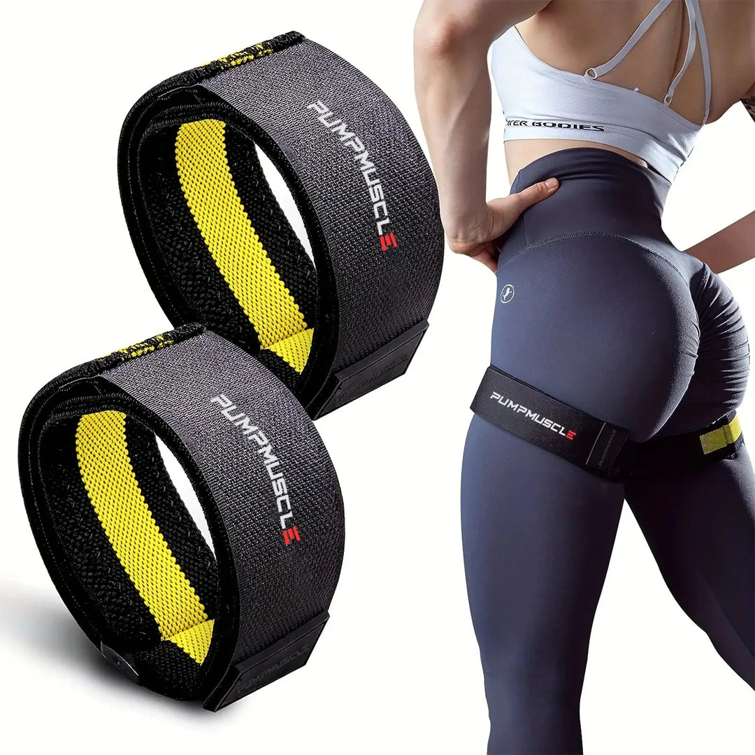 2 bandes réglables PUMPMUSCLE™ de restriction du flux sanguin Power shift fitness