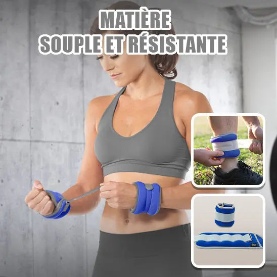 Bracelets Poids lestés pour Chevilles et Poignets Power shift fitness