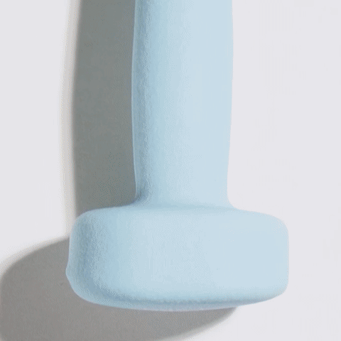 Lot de deux haltères  antidérapants de 0,5 kg - Power shift fitness