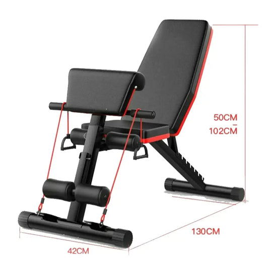 Banc de musculation ajustable avec bandes élastiques powersfit™ - Power shift fitness