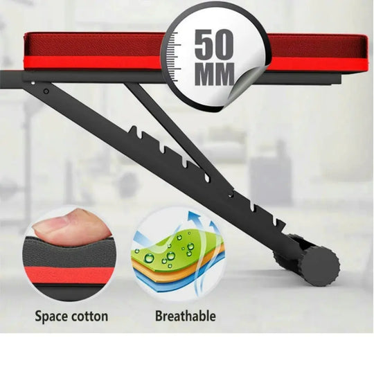Banc de musculation ajustable avec bandes élastiques powersfit™ - Power shift fitness