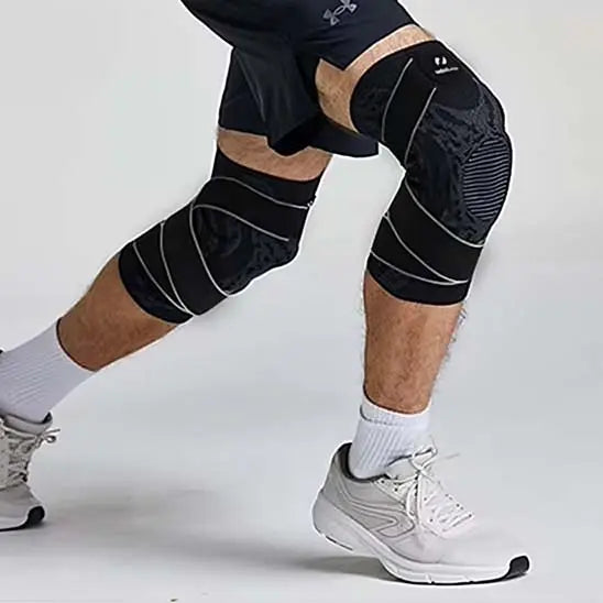 Genouillère de musculation avec soutien et compression - Power shift fitness