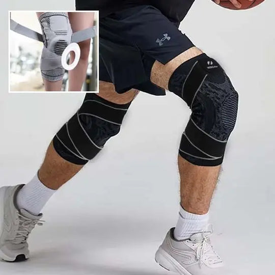 Genouillère de musculation avec soutien et compression - Power shift fitness