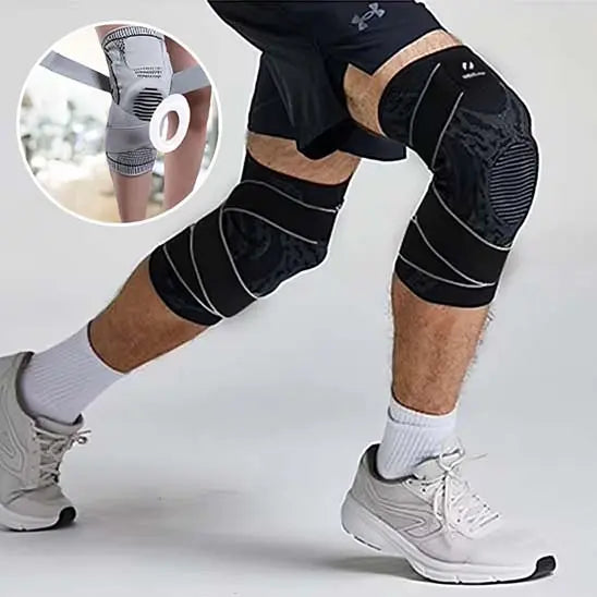 Genouillère de musculation avec soutien et compression - Power shift fitness