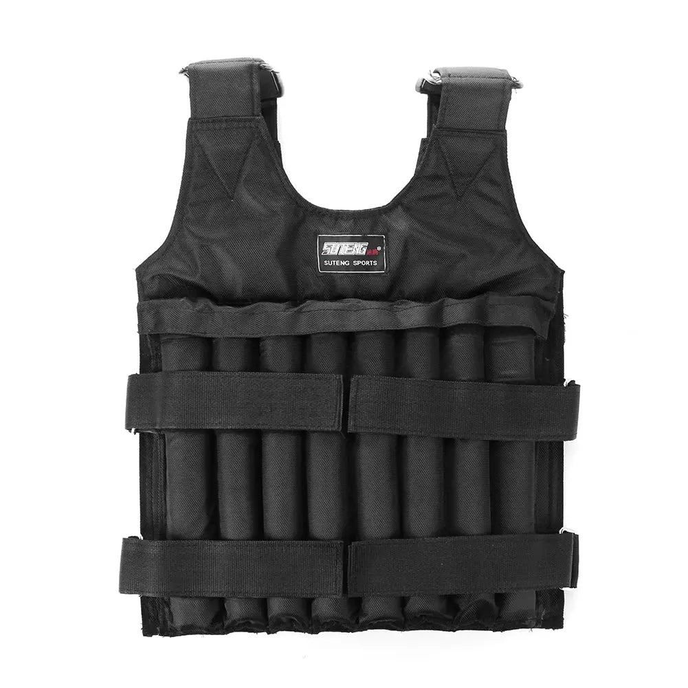  Gilet lesté réglable en tissu noir pour entrainement JOCESTYLE™ 3/15/35kg - Power shift fitness