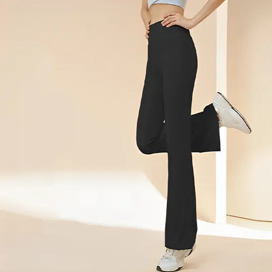 Pantalon de yoga et pilates ZDARLBO™ taille haute à jambes larges - Power shift fitness