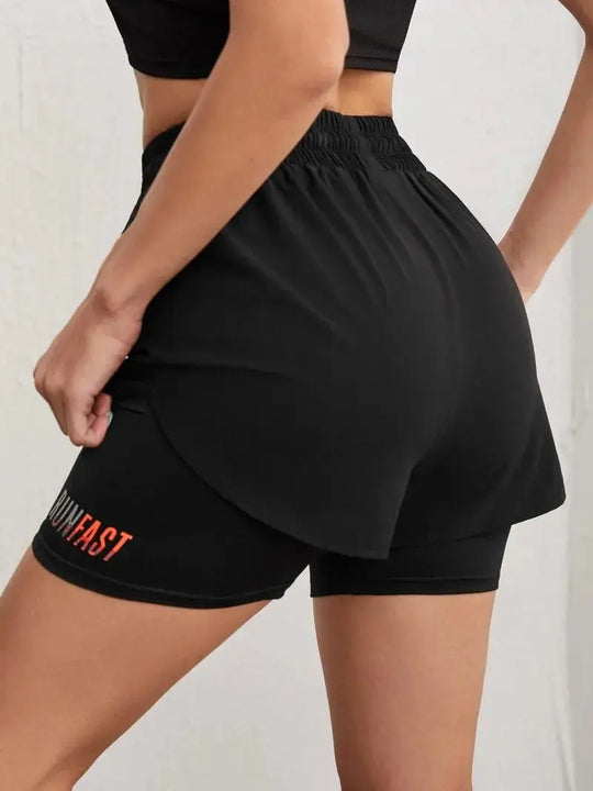 short de running femme Power shift fitness