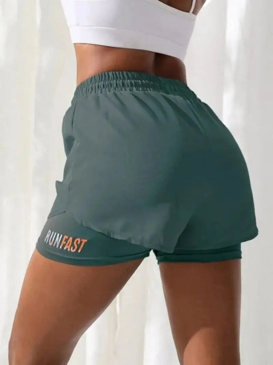 short de running femme Power shift fitness