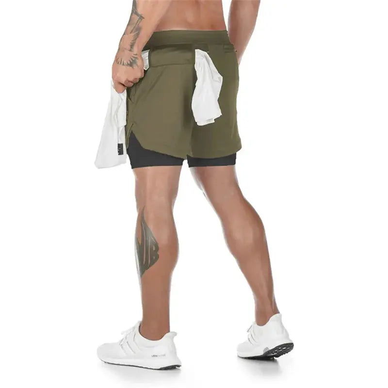 Short de sport court pour homme 2 en 1 - Power shift fitness