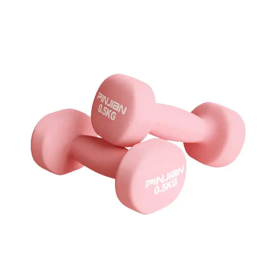 Lot de deux haltères  antidérapants de 0,5 kg - Power shift fitness