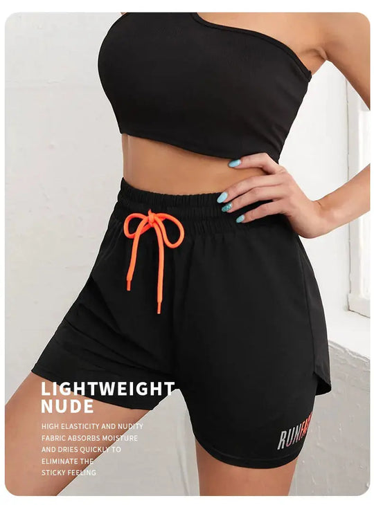 short de running femme Power shift fitness