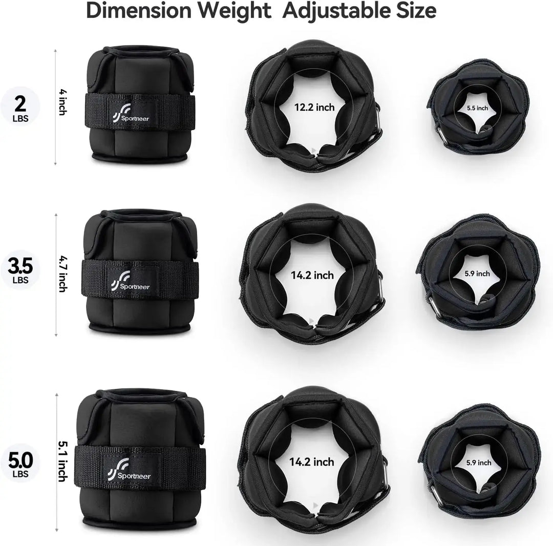 Sportneer Lot de poids ajustables pour poignets et chevilles - Power shift fitness