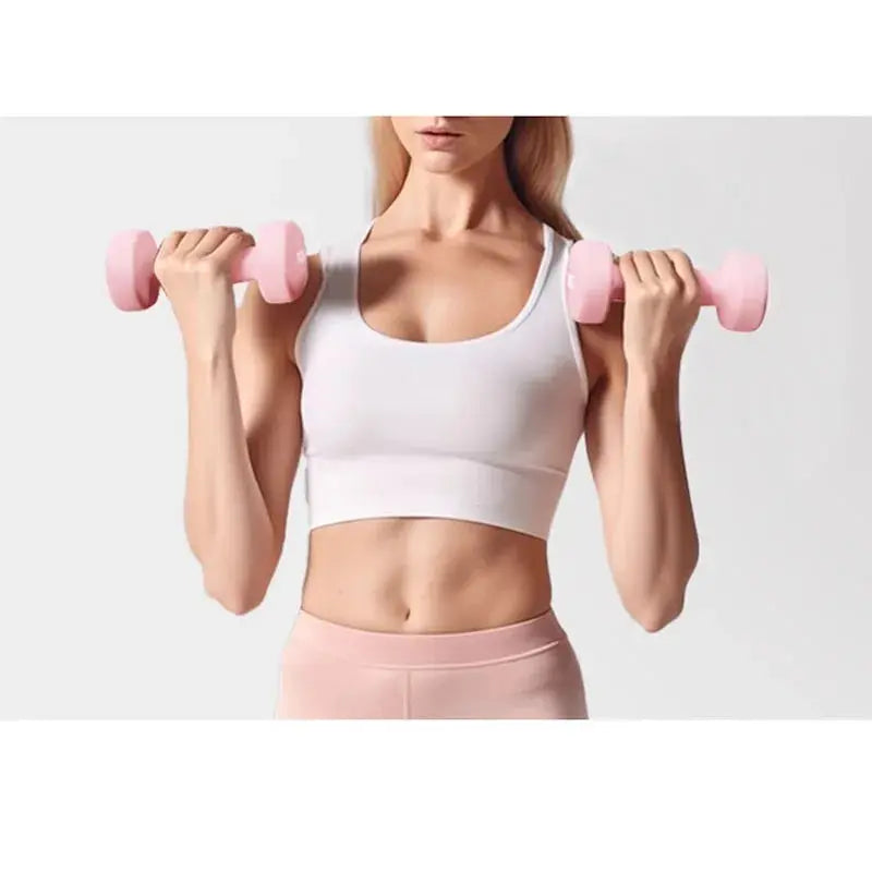 Lot de deux haltères  antidérapants de 0,5 kg - Power shift fitness