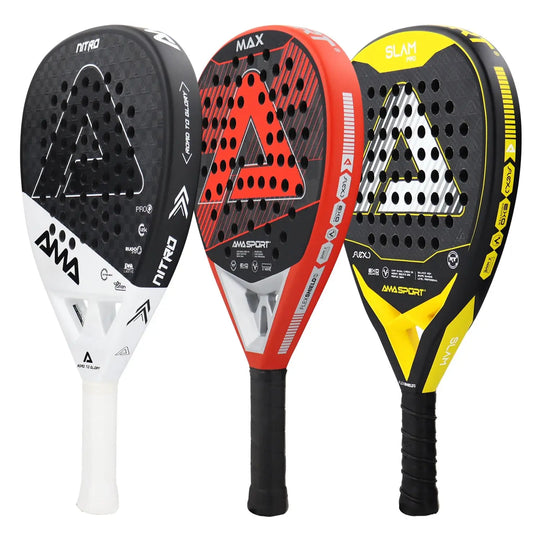 Raquette de padel professionnelle AMASPORT™ 12K/18K en fibre de carbone - Power shift fitness