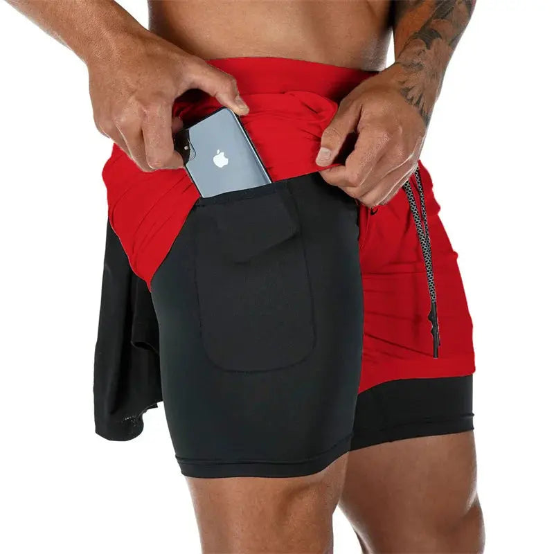 Short de sport court pour homme 2 en 1 - Power shift fitness