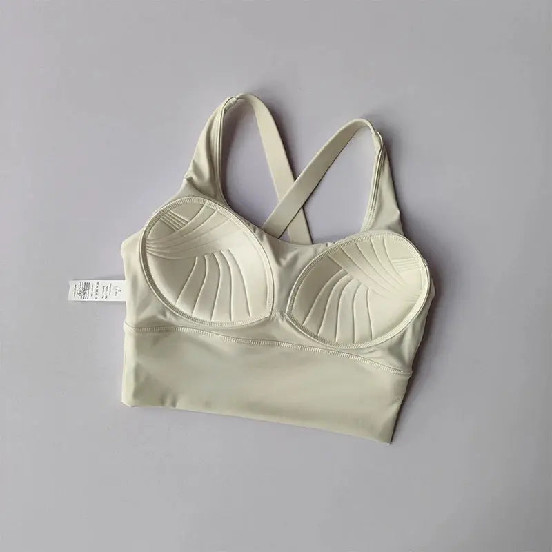 Brassière de sport pour femme avec dos nu SKINOFSKIN™ - Power shift fitness