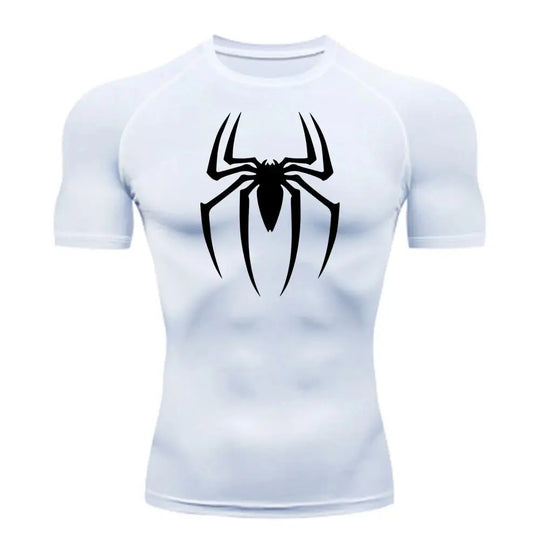 T-shirt de compression pour homme PSFIT™ avec araignée imprimée - Power shift fitness