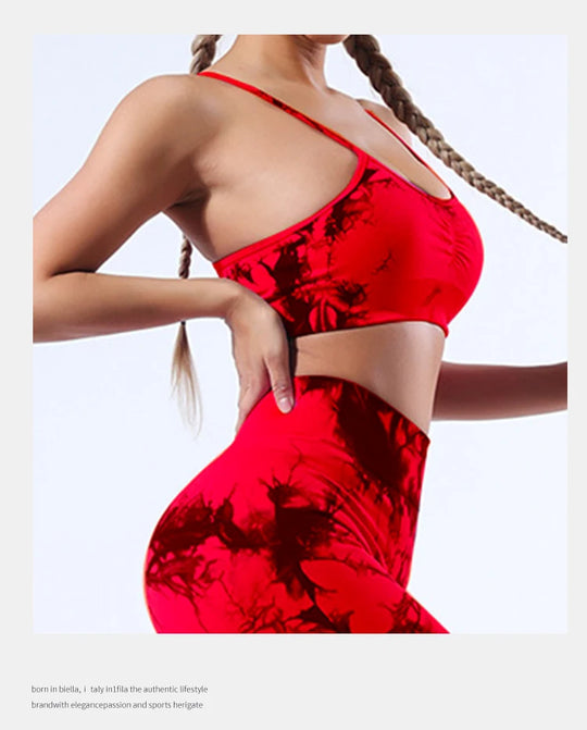 ensemble de Sport Femme Tie-Dye Sans Coutures CZGUKE™