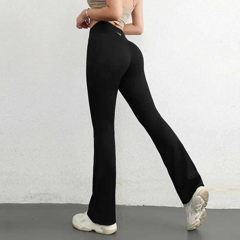 Pantalon de yoga et pilates ZDARLBO™ taille haute à jambes larges - Power shift fitness
