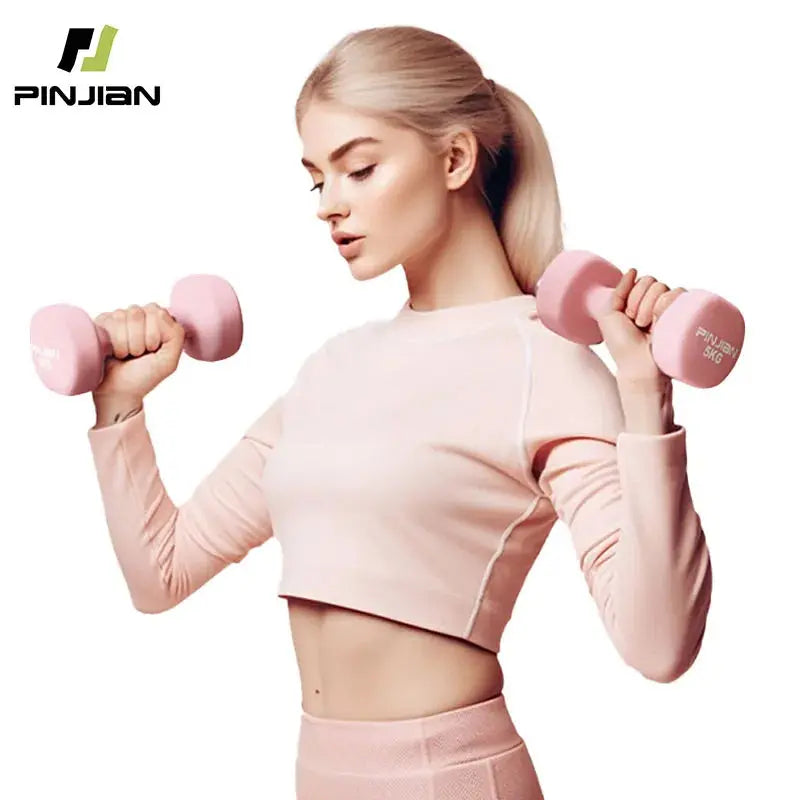 Lot de deux haltères  antidérapants de 0,5 kg - Power shift fitness