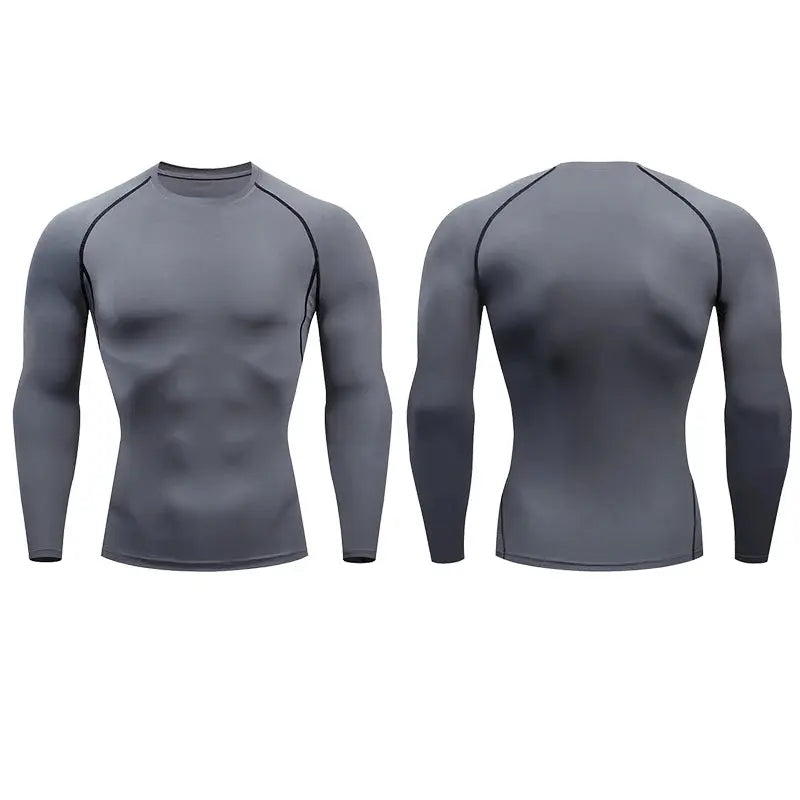 T-shirt de compression à manches longues pour le sport SHEDAOT™ - Power shift fitness