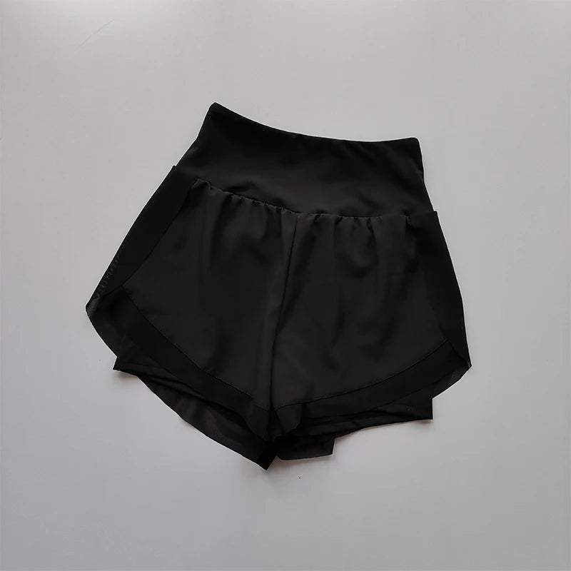 Short de sport d'été femme 2 en 1
