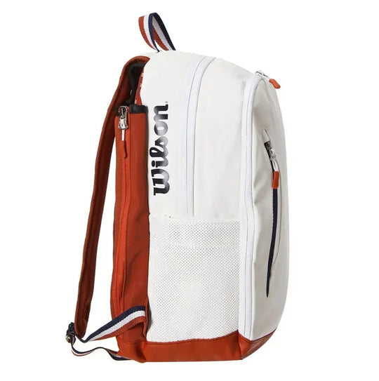 Sac-de-sport-pour-raquette-de-tennis-Wilson_-Roland-Garros-design-elegant-maximum-deux-raquettes-confortable