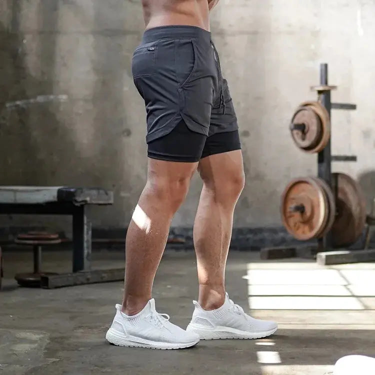 Short de sport court pour homme 2 en 1 - Power shift fitness