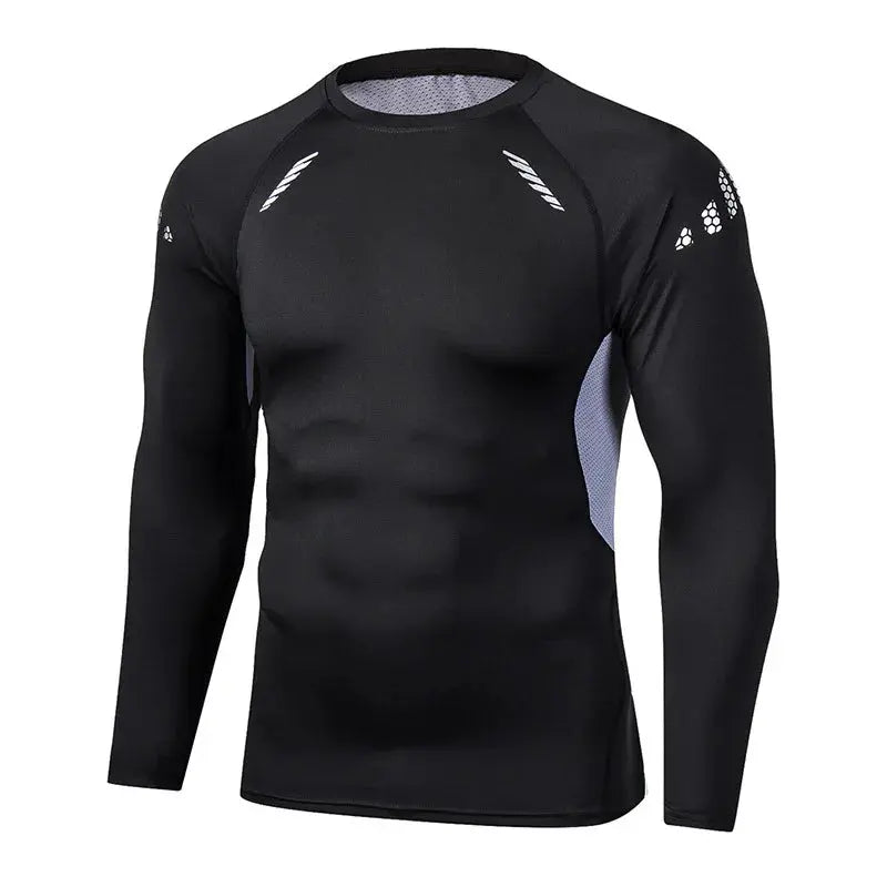 T-shirt de compression à manches longues pour le sport SHEDAOT™ - Power shift fitness