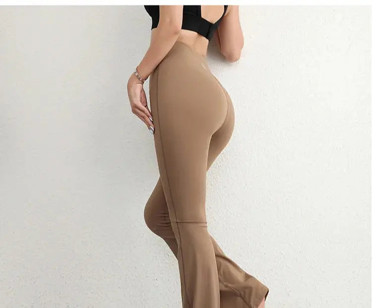 Pantalon de yoga et pilates ZDARLBO™ taille haute à jambes larges - Power shift fitness