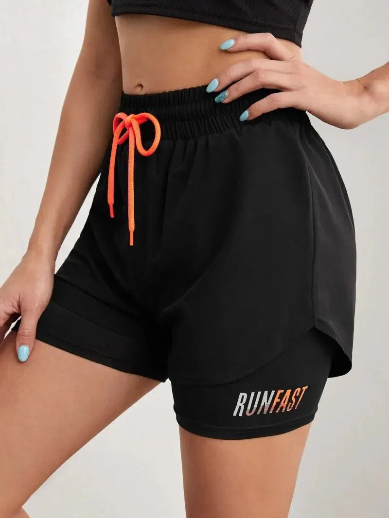 short de running femme Power shift fitness