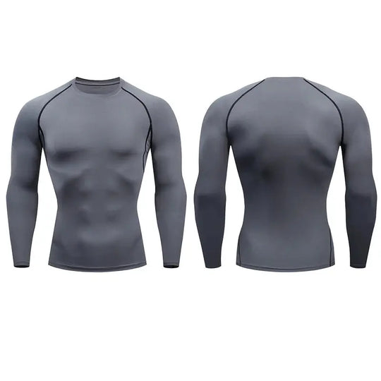 T-shirt de compression à manches longues pour le sport SHEDAOT™ - Power shift fitness