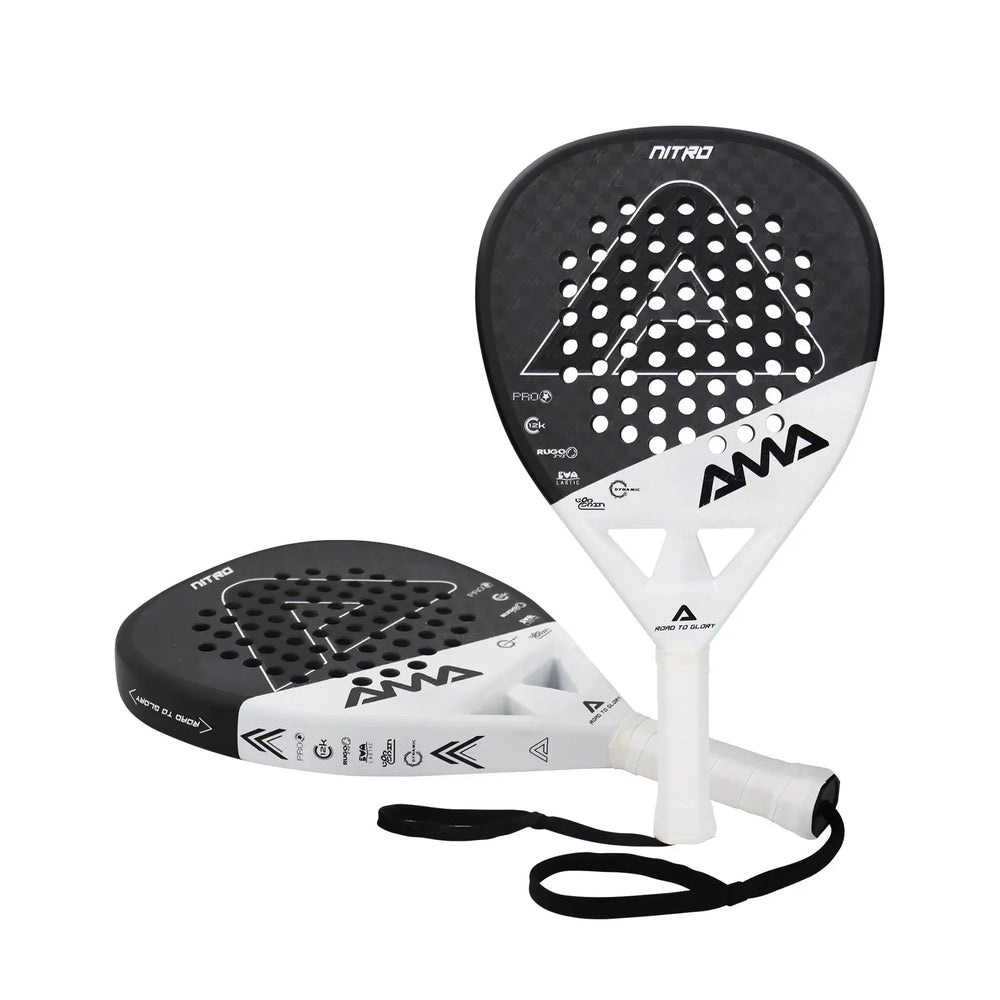 Raquette de padel professionnelle AMASPORT™ 12K/18K en fibre de carbone - Power shift fitness