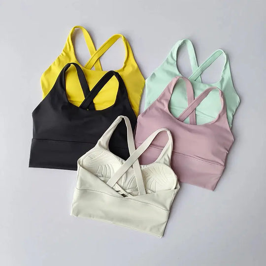 Brassière de sport pour femme avec dos nu SKINOFSKIN™ - Power shift fitness