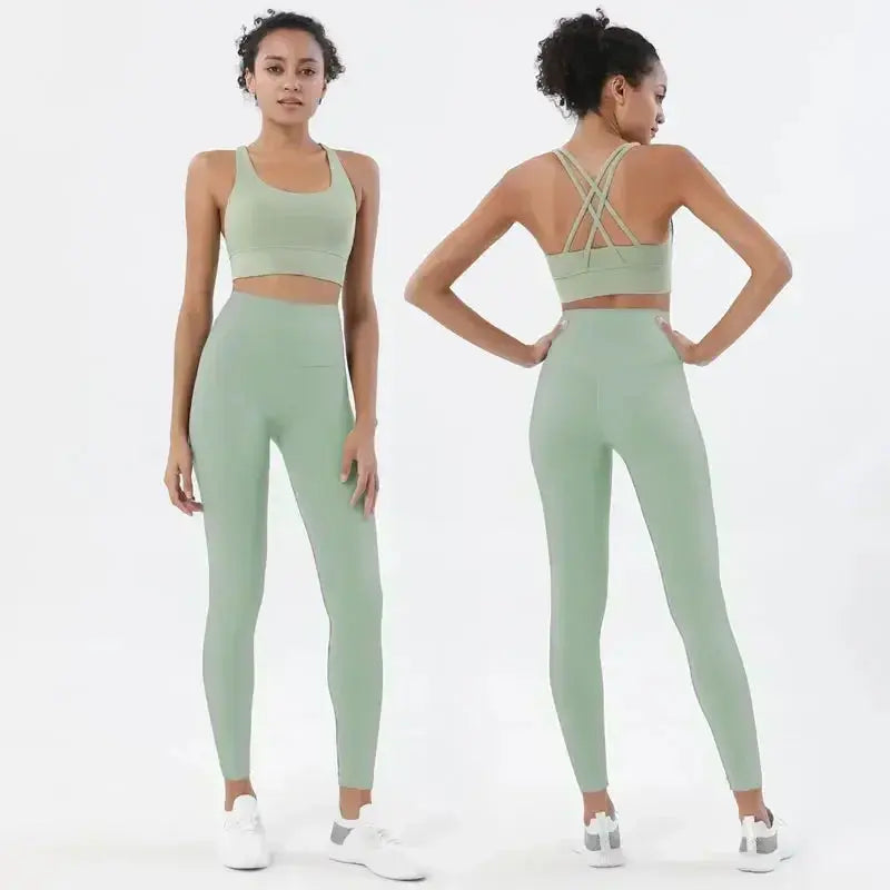 Ensemble de leggings de yoga pour femme - Power shift fitness