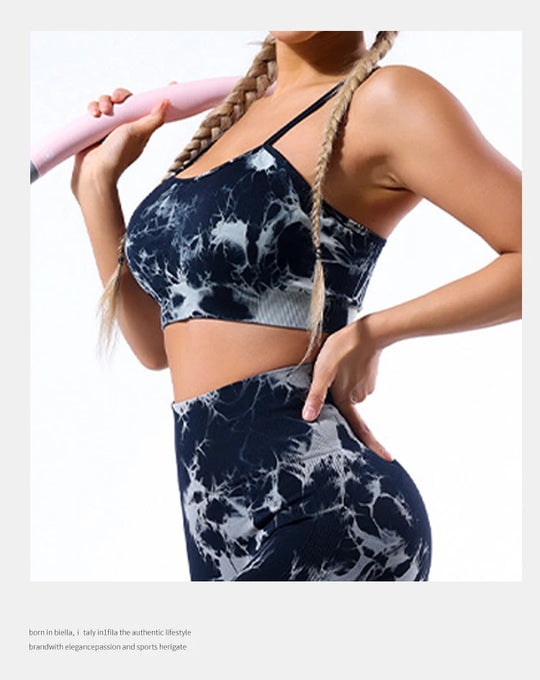 ensemble de Sport Femme Tie-Dye Sans Coutures CZGUKE™