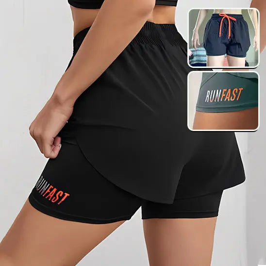 short de running femme Power shift fitness