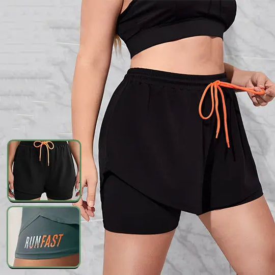 short de running femme Power shift fitness
