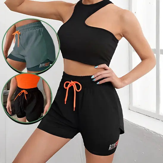 short de running femme Power shift fitness