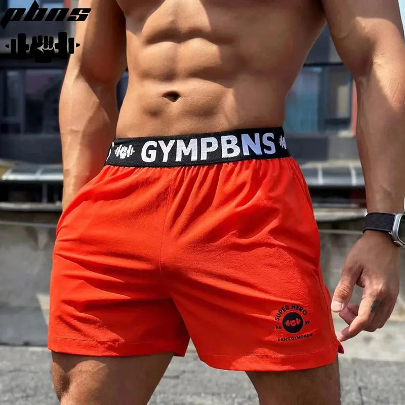 Short-de-sport-pour-homme-_-sechage-rapide-et-elastique-orange-confort-haute-qualite