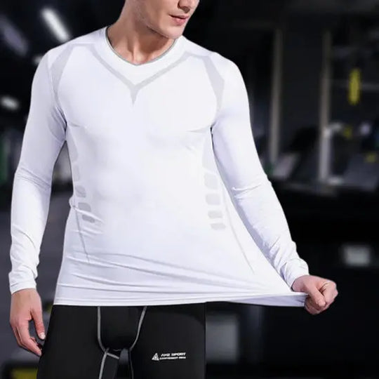 T-shirt de compression à manches longues pour le sport SHEDAOT™ - Power shift fitness