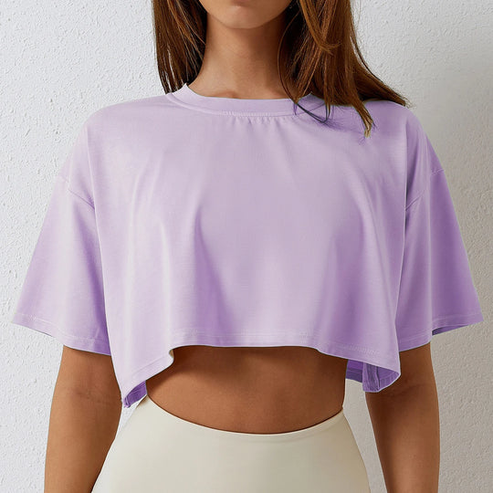 T-shirt-sport-femme-PSFit™-violet-look-tendance-maintien-optimal-pour-activités-intensives