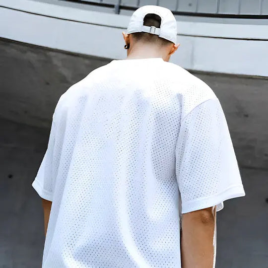 T-shirt-sport-pour-homme-avec-imprime-blanc