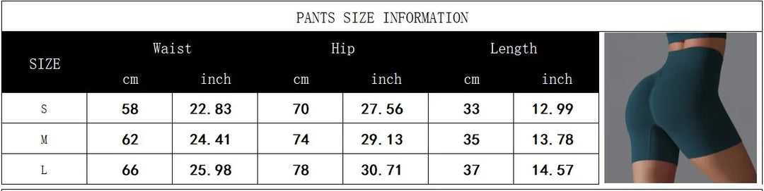 Tableau_des_tailles-Short de sport femme Rooftrellen™