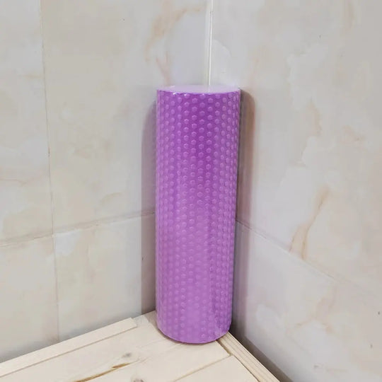 Yoga Roller Round EVA Foam Cylinder Hexagonal Roller for Pilates Exercise Enhanced Home Workouts Diameter 9.5cm Length 29.7cm Power shift fitness